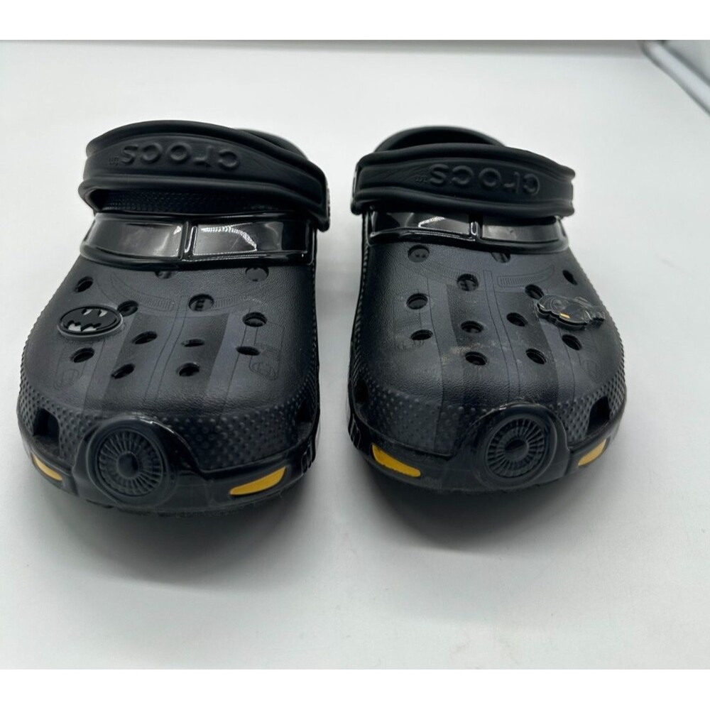 Big Boy's Sandals Crocs Batman Batmobile Classic Clogs Size J 2